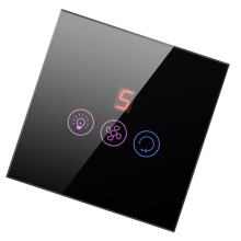 Interruttore Touch Screen WiFi per Ventilatore e Luce - Velocità Regolabile, Impermeabile IP65