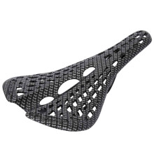 Sella da bici in fibra di carbonio, design ergonomico cavo, curve scorrevoli, sella da ciclismo traspirante, imbottitura confortevole, adatta a bici