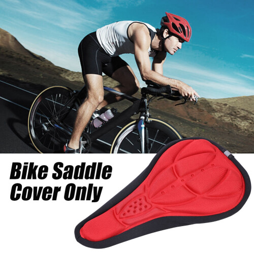 Capa de selim de bicicleta com design ergonômico côncavo, macia e acolchoada com espuma absorvente de impacto, respirável e confortável para a 1