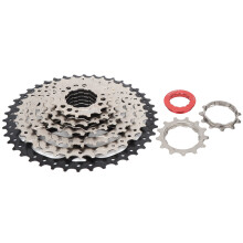 Speed Cassette For Mountain Bike, Wide Ratio Cassette 8 Speed 42T High Strength Steel Gear Set Smooth Shifting Gears Hollow Design Wear Resistant Oxid
