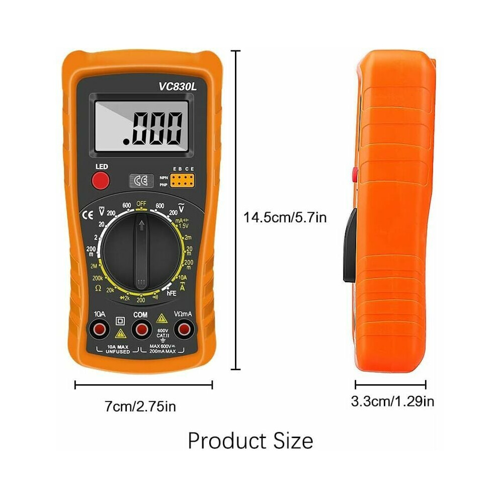 Professional Digital Multimeter, Automatic Ranging Voltmeter, High Precision Ac Dc Voltage Measurement, Safety Rated For Laboratories & Factories, 9169997168146
