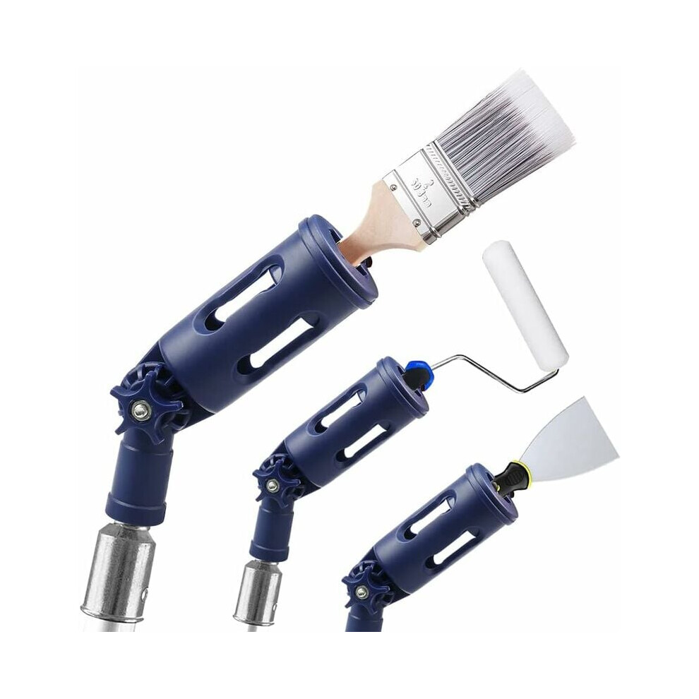 Reach Ceilings Walls Corner Edges Tool, Extension Pole Attachment Holder With Multi-Angle Fixation, Secure Handle Grip For Stable Painting, Rotating 9433291695531