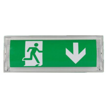 Non-Toxic Emergency Exit Sign, Glow Polyester Film For Superior Visibility In Darkness, UL 924 Code Approved Ensuring Safety Compliance, Self