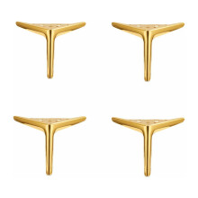 Antique Brass Furniture Legs, Easy Installation With Included Screws, Wide Application For Cabinet Sofa Couch Table, Modern And Simple Design For