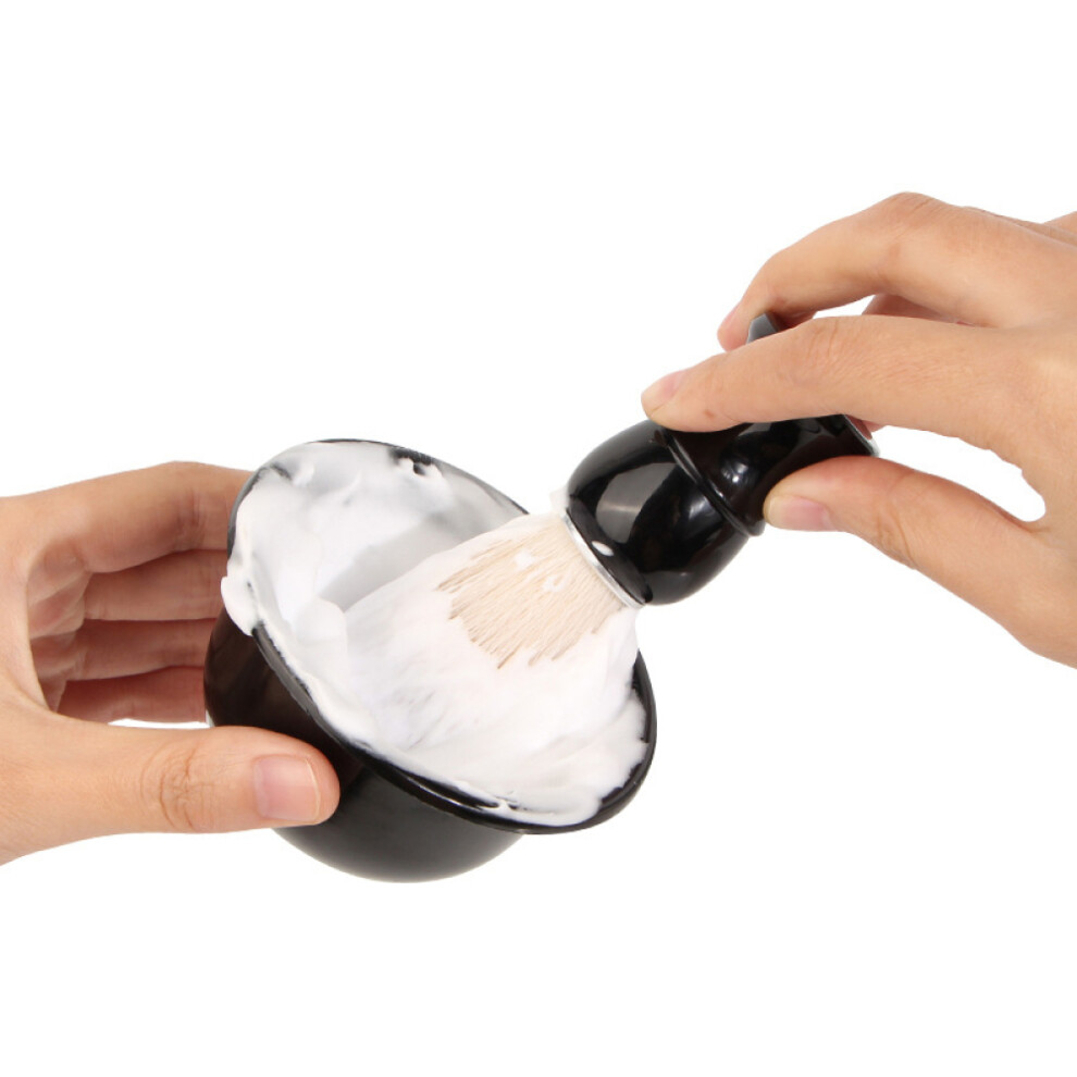 Grooming Essential, 3 in 1 Beard Shaving Brush Set With Ergonomic Design, Robust Construction For Daily Healthcare And Durable Use, Suitable For Home