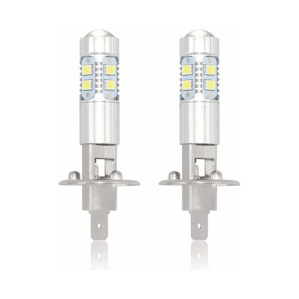 H1 Led Bulbs, Super Bright 6000K Cool Quick Install For Instant Upgrade, 360Beam H1 Led Bulb For Wide Visibility, Long Lifespan, Pack Of 2 White 9358999331881