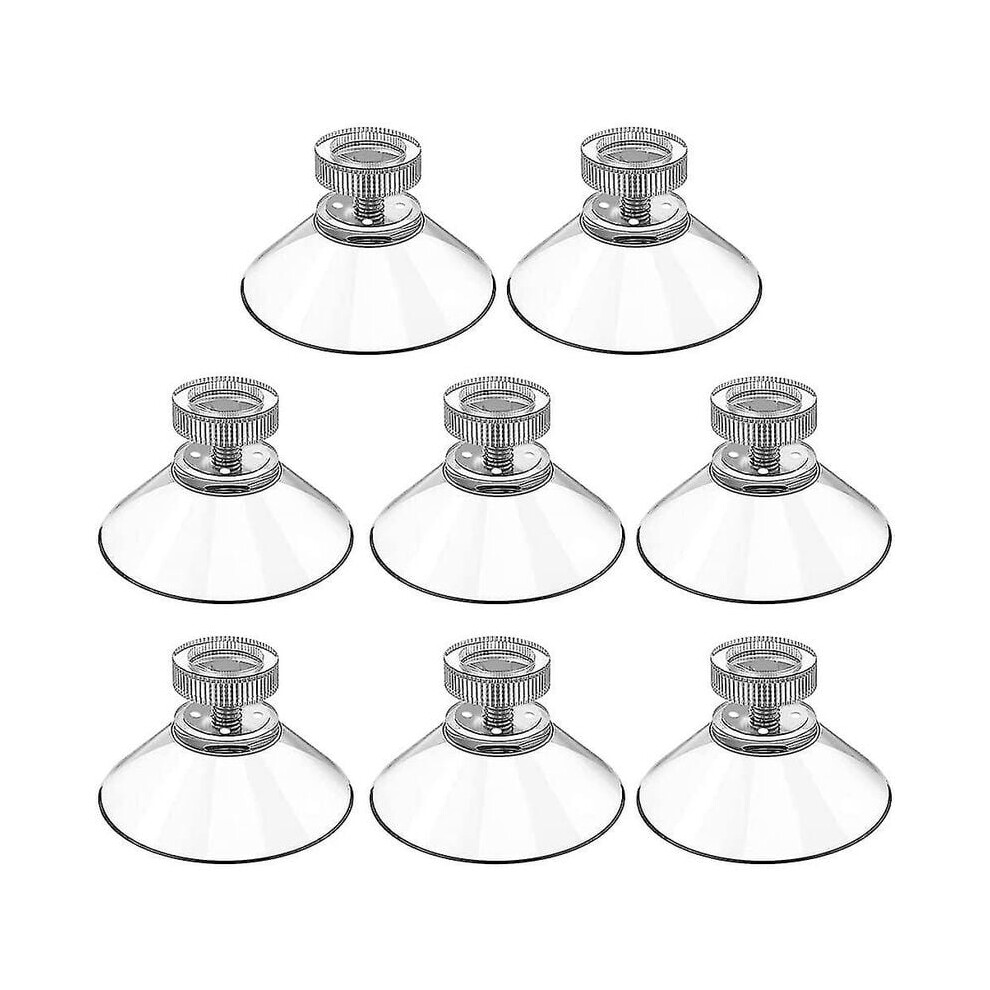 Transparent Knurled Nut Suction Cups, Clear Pvc Plastic Provides A Strong Grip On Smooth Surfaces, Heat Or Cold Resistant, Perfect For Organizing In 9173940271401