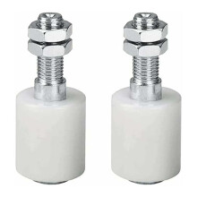 Rodas de nylon para portão deslizante, ajustáveis, para guias de portão deslizante, alta capacidade de carga, fácil instalação em portas de
