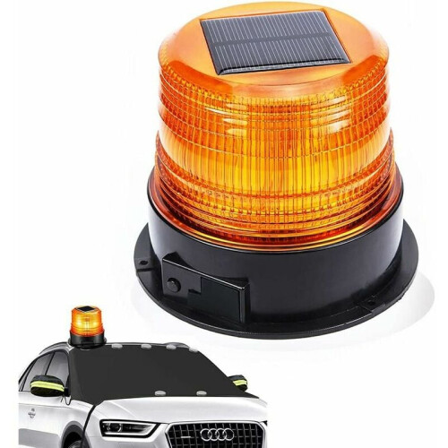 Φάρος Amber Light για φορτηγά ταχυδρομείου, αδιάβροχος 12/24V ασύρματος ηλιακός φωτισμός 1