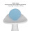Baby Silicone Teether Stick Large Candy Shape 8x5.1cm Blue & White 7
