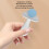 Baby Silicone Teether Stick Large Candy Shape 8x5.1cm Blue & White 8