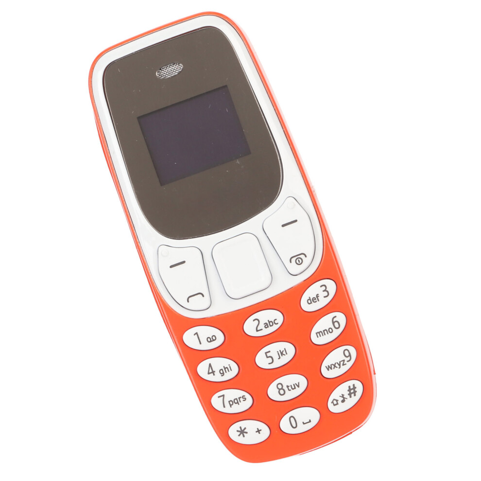 Smallest Bluetooth Dialer Phone 2G Dual Sim, 380Mah, 6.9X2.8x1.3cm Orange 4671370334840
