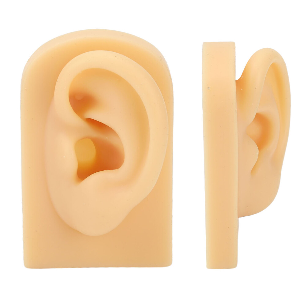 Soft Silicone Flexible Ear Model for Piercing Practice - Left Ear