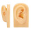 Modello di orecchio in silicone per piercing e allenamento, 7,5x5x3cm 13