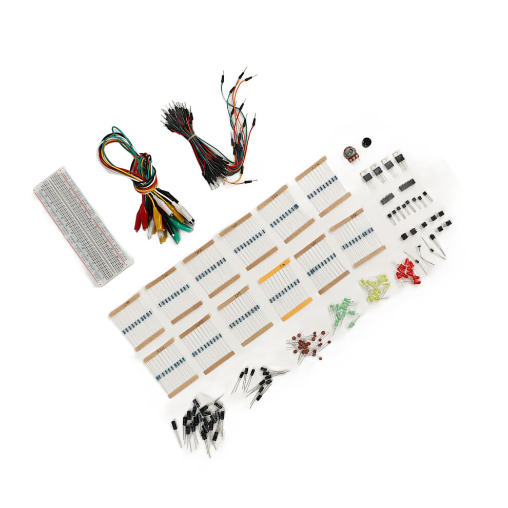 Electronic Component Assortment Fun Kit With Breadboard, Buzzer, Diodes, Resistors 8411370335500