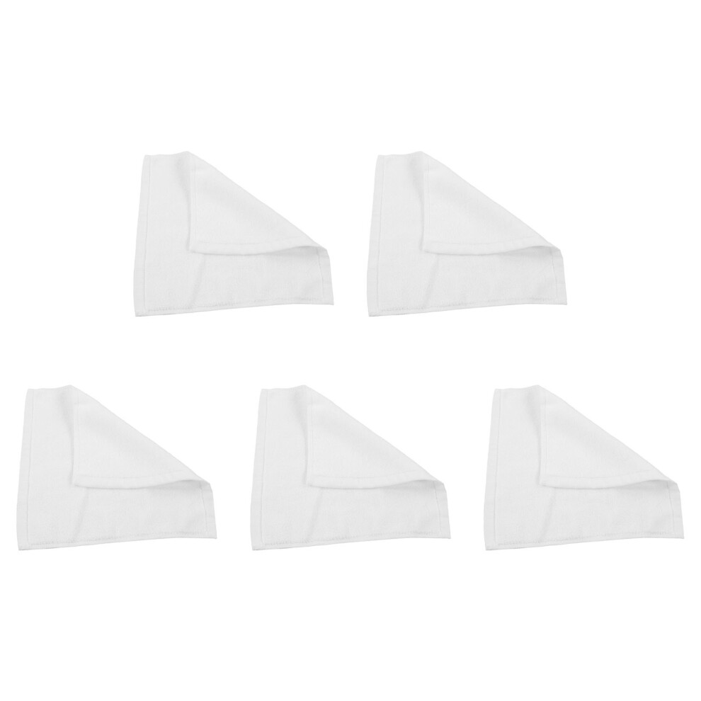 5pcs Soft Cotton Face Washcloths for Hot Compress, Small Beauty Towel