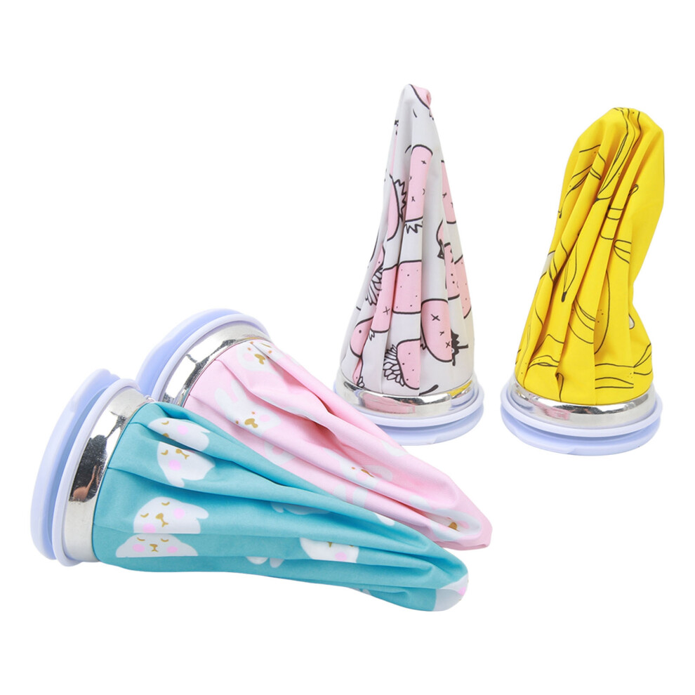 4PCS Reusable Ice Pack with Leakproof Cap for Hot & Cold Therapy