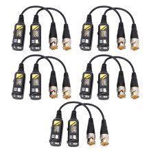 Connecteurs balun vidéo 8 MP, émetteur-récepteur vidéo passif pour système de caméra de sécurité CCTV haute résolution, protection contre la