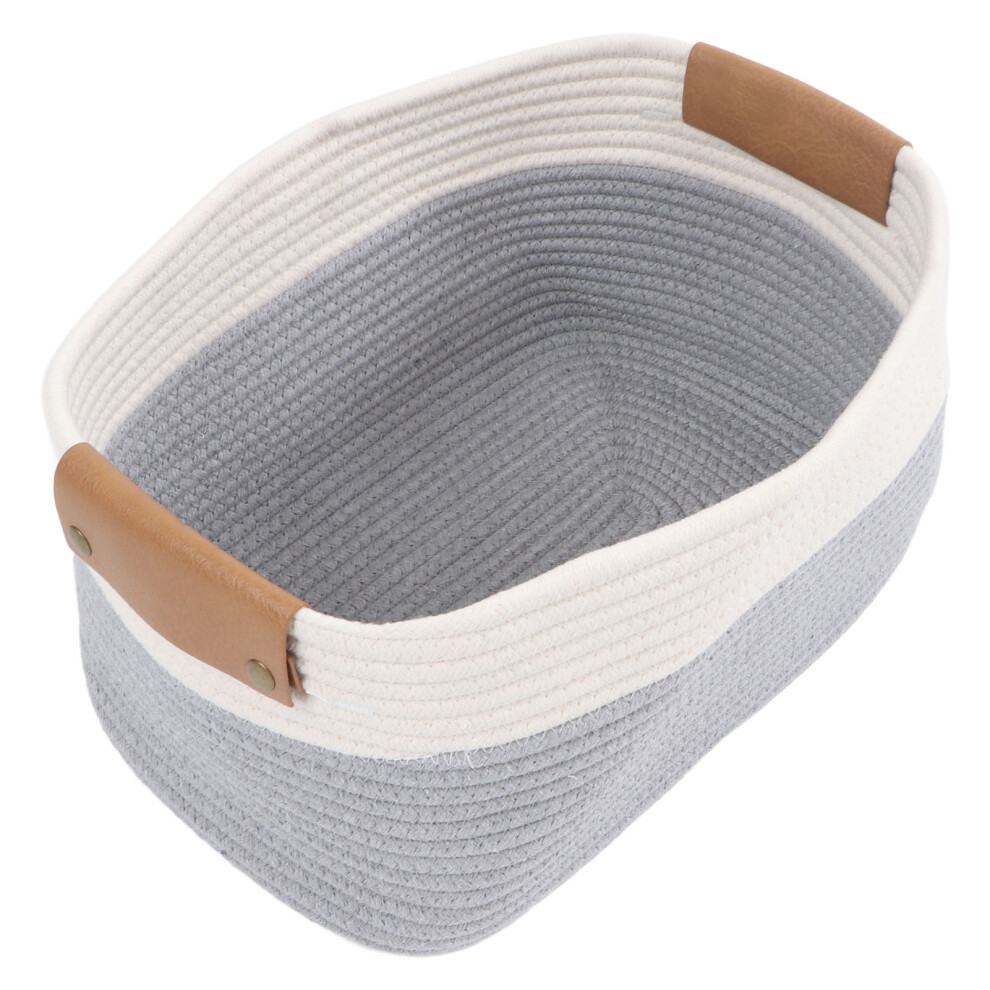 Spacious Cotton Rope Storage Basket for Home Décor & Functionality