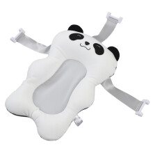 Baby Bath Tub Mat Cartoon Shape, Adjustable Strap, Soft Float Cushion