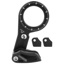 Guide-chaîne pour vélo à une vitesse, protecteur de chaîne en alliage d'aluminium compatible avec fixation ISCG, léger et durable.
