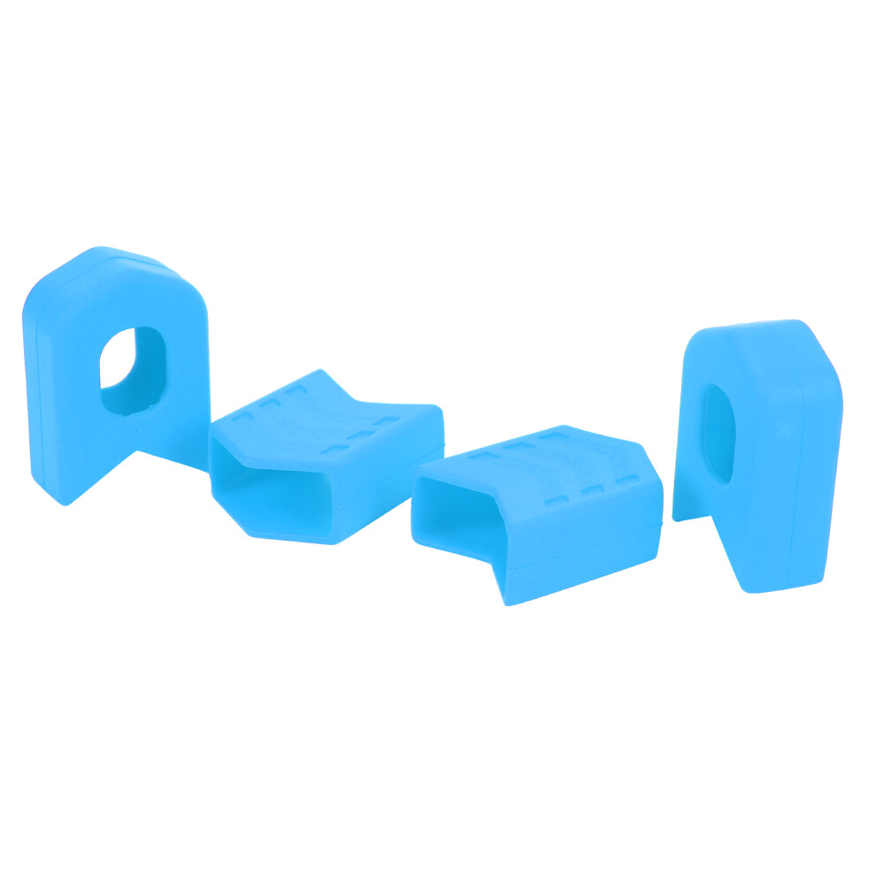 4Pcs Silicone Mtb Road Bike Crank Arm Protector Cover Blue 5001382457784