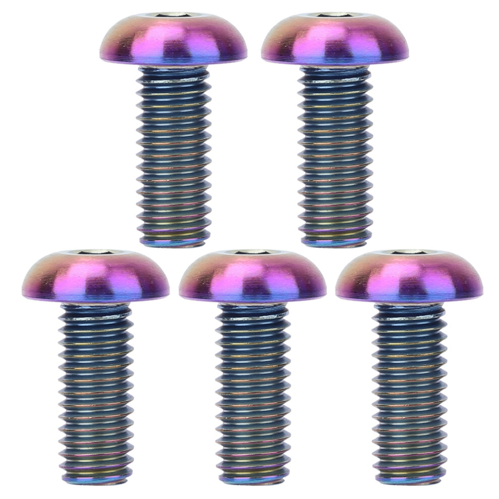 Socket Cap Bolts Titanium Alloy, Aerospace Grade M5x10mm And M5x12mm Titanium Fasteners With Torx Head, Corrosion Resistance Lightweight High Strength 9463374368410