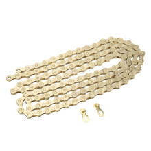 Durable Metal Construction Bicycle Chain High Strength Anti Rust Smooth Shifting Lightweight Bicycle Chains Quick Install Connector Compatible With