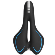 Șa de bicicletă confortabilă, cu gel, impermeabilă, cu zonă centrală de relief, design ergonomic, ventilație goală pentru biciclete de munte