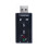 Compact USB Sound Card Adapter, Stereo Output Jack Mono Microphone Input Jack With USB Bus-Powered No External Power Required LED Indicators Plug And 1