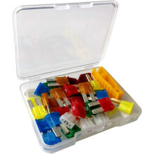 Assortimento di mini fusibili con codice colore, kit assortimento di fusibili standard con custodia protettiva, materiali di alta qualità per