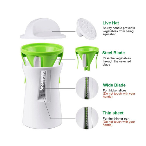 Convenient Storage Spiral Slicer, Durable Design For Daily Use 2