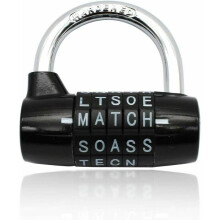 Secure Combination Lock, 5-Letter Word Lock, Durable Zinc Alloy And Steel For School, Office, Gym, Home Use (Compact Size)