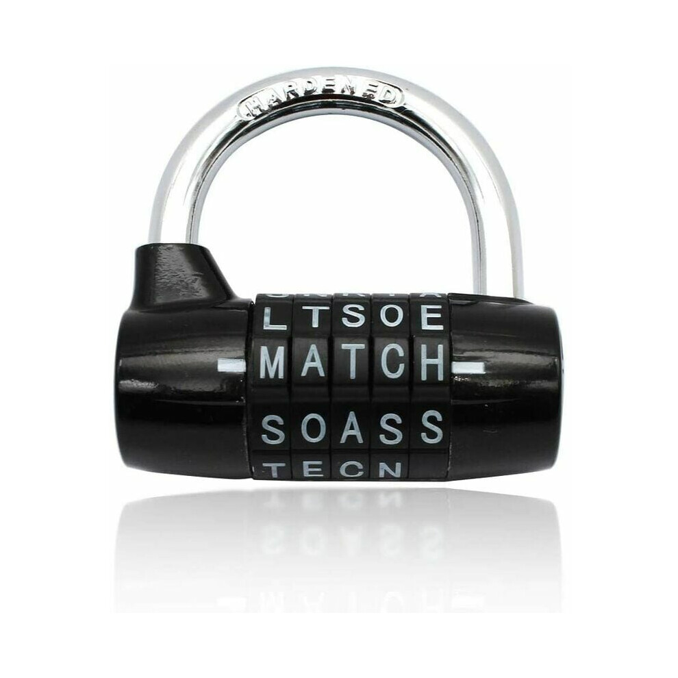 Heavy Duty Alloy Digit Combination Lock, Easy To Use Resettable Combo Gym Locker Lock Weatherproof 9173940296312