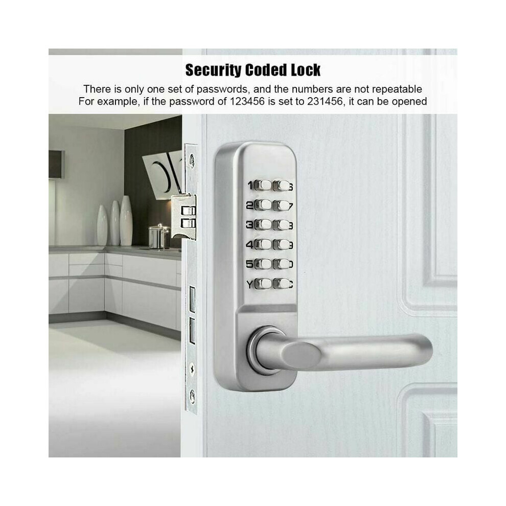 Mechanical Keyless Lock For Residential & Commercial Use, Programmable Code For Secure Access, Zinc Alloy Material Ensures Durability, Easy 9169997169327