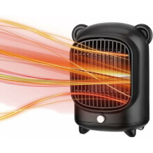Tragbare elektrische Heizung für Zuhause und Büro, 500 W PTC-Keramikheizung, sicherer und leiser Betrieb mit mehrfachen Sicherheitsvorkehrungen