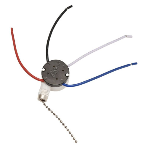 3 Pcs Ze-208S E89885 3 Speed 4 Wire Pull Chain  Ceiling Fan Light  Replacement Part,B 1