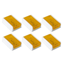 6Pcs Violin Rosin for Viola & Cello, Low Dust, Yellow, Universal