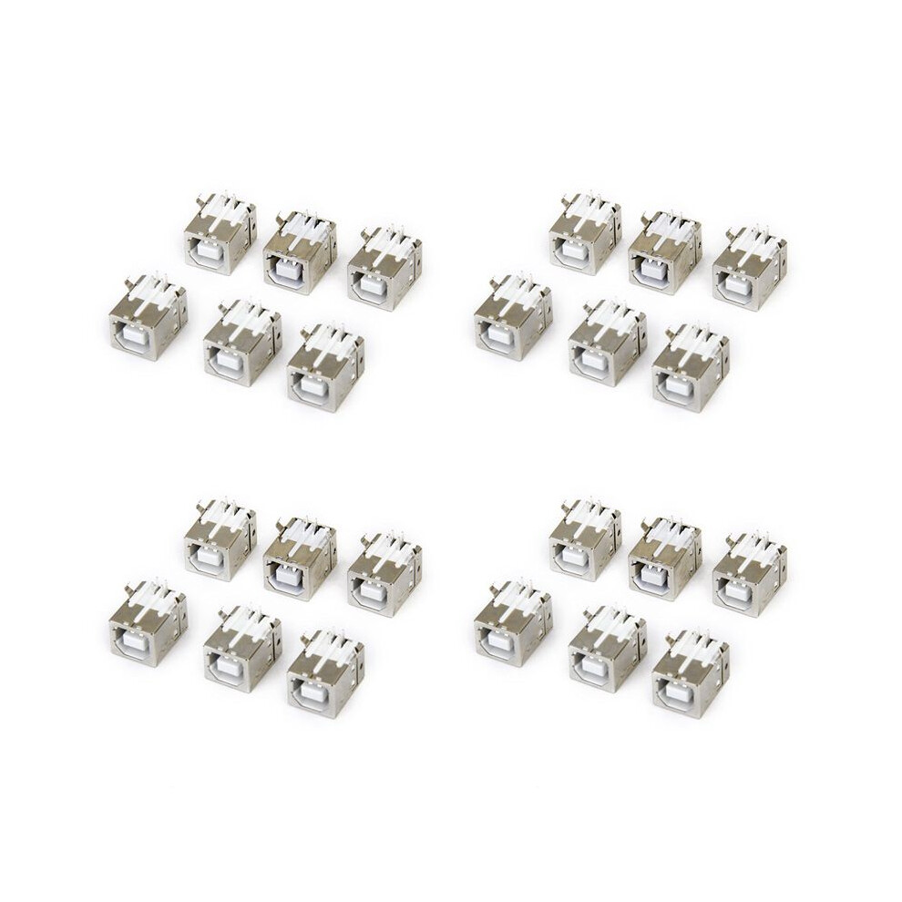 Lot Of 24Pcs Replacement Usb Connector Socket Type B Female Right Angle 6032545211324