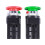 4X Red Green AC 250V 6A DPST Momentary Mushroom  Push Button 3