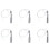 6X Stainless Steel Breaking Water Level Sensor Horizontal Float 1