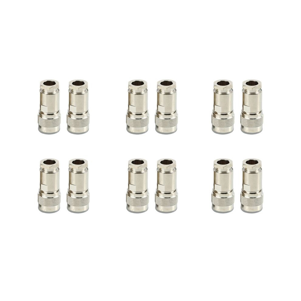 12 Pcs N Type Male Clamp Rg8 Lmr400 Rg165 Rg213 7D-Fb Rf Coaxial Connector 6031815726384