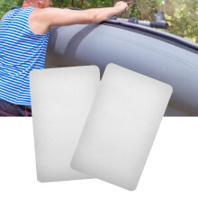 Langlebige 2 Stück Weiße PVC-Reparaturflicken für Boote und Wasserspielzeug