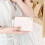 Stylish Short Wallet With Decorative Bows Accent-Light pink 7