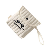Lightweight Travel Friendly Hygiene Product Bag-Big black bow 2