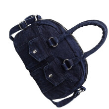 Mode schoudertas jeans crossbody portemonnee-Diepblauw