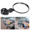 Rotatable Bicycle Rearview Mirror for Handlebar, Black, 7.5cm 7