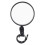 Rotatable Bicycle Rearview Mirror for Handlebar, Black, 7.5cm 2