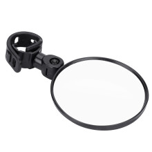 Rotatable Bicycle Rearview Mirror for Handlebar, Black, 7.5cm