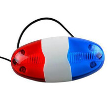 Siren Sound Cycling Horn Bell LED Light Emergency Purpose Waterproof Easy To Install Wide Application Loud Siren ABS Plastic Material